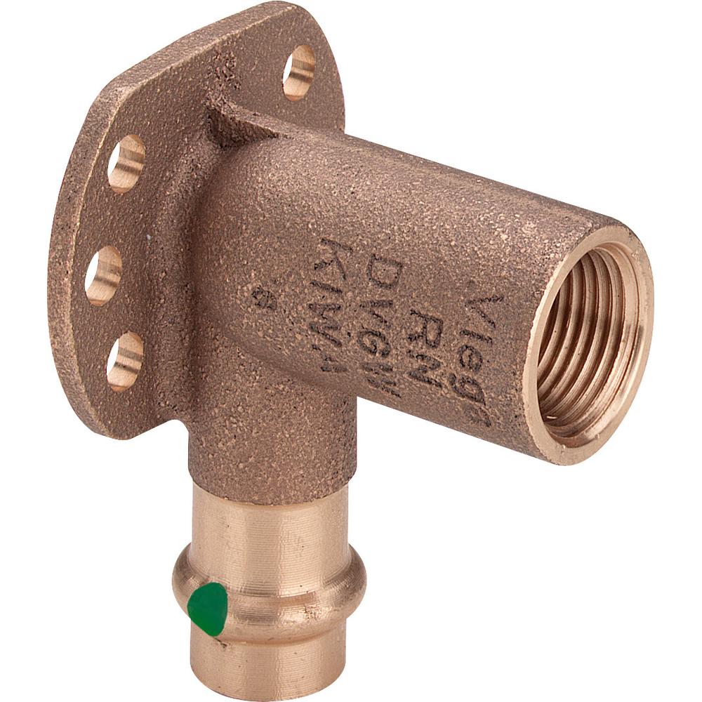 Viega Sanpress 2225 Wandscheibe 15 x 1/2 IG x 45 ,Siliziumbronze 116552